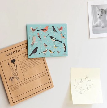 FRIDGE MAGNET - GARDEN BIRDS