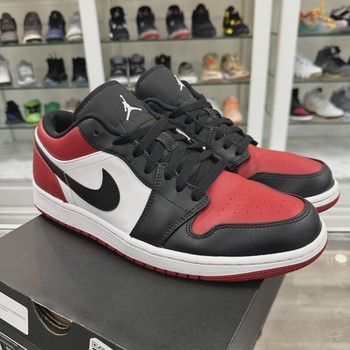 Jordan 1 Low Black Red Toe • Pre-Owned [3194] - view 6