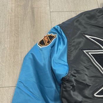 vintage 90s Starter San Jose Sharks bomber jacket • Pre-Owned [2135] - view 5