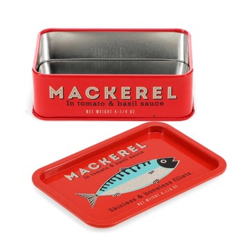 MINI STORAGE TIN -MACKEREL