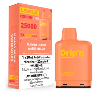 Level X Drip'n G2 Boost 25K Pod - Mango Peach Watermelon