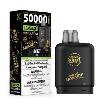 Level X Flavour Beast Twelve Monkeys G2 Ultra 50K Pod - Kanzi Iced