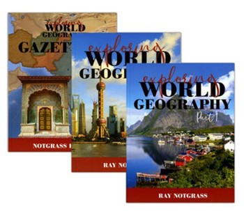 used EXPLORING WORLD GEOGRAPHY CURRICULUM PACKAGE (PART 1 & 2, GAZETTEER)