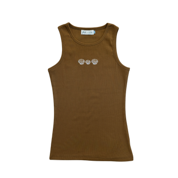 Luna  top -  Embroidery Shell · Green