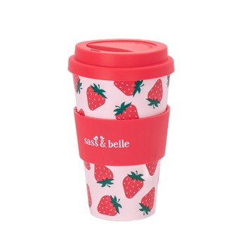 STRAWBERRY TRAVEL COFFEE CUP