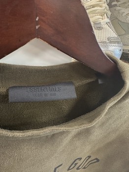 Fear of God Essentials Fleece Crewneck 'Olive' • Pre-Owned [5782] - view 3