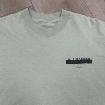 AllSaints Redact Oversized Embroidered Logo T-Shirt • Pre-Owned [4601] - view 5