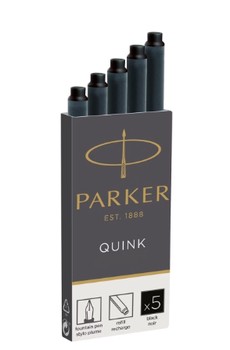 Parker Ink Cartridge Black Perm x5 1950402