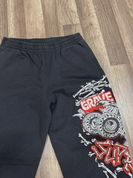 Supreme Grave Digger Bones Sweatpant Black • Brand New [1149] - view 3