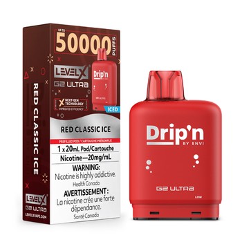Level X Drip'n G2 Ultra 50K Pod - Red Classic Ice