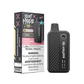 Flavour Beast Mode Max 18k - STR8 UP Strawberry Banana Iced