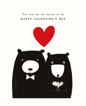 The Art File - You & Me Bear Valentine'S - BEV08A