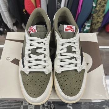 Air Jordan 1 Retro Low Original SP Travis Scott Medium Olive • Pre-Owned [1275] - view 4