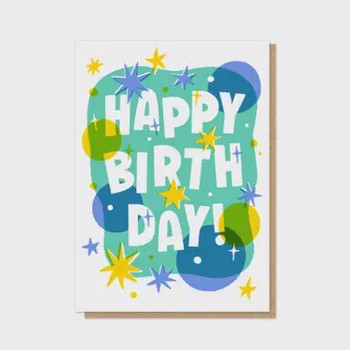Stormy Knight -Birthday Pizzazz letterpress card-P&P003