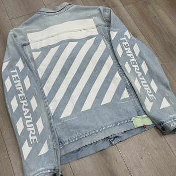 Off-White "Temperature" Denim Jacket • Pre-Owned [8353] - view 12