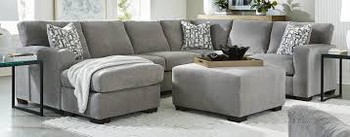 Griffin Earth 2pc Sectional w/ Floating Chaise