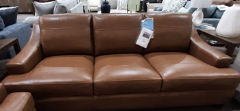 Merona Leather Sofa, Camel by Abbyson