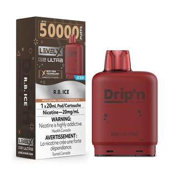 Level X Drip'n G2 Ultra 50K Pod - R.B. Ice