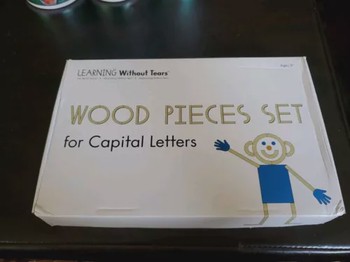 Learning Without Tears WOOD PIECES SET FOR CAPITAL LETTERS (26 PIECES)