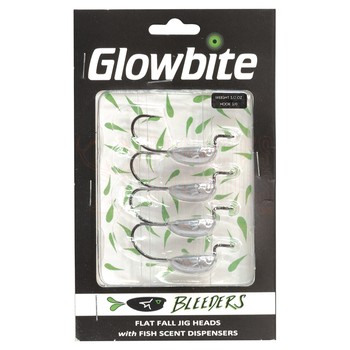 Glowbite Bleeder Jig Head 3/0 3 Hook