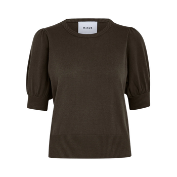Liva Knit Tee · Dark Earth