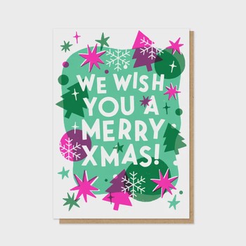Stormy Knight - Christmas Pizzazz letterpress card - P&P073