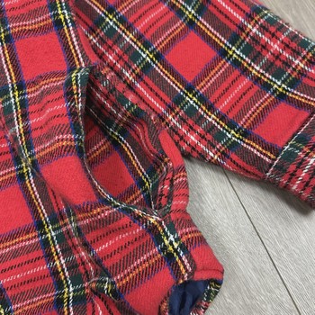 FW23 Supreme Tartan Flannel Hooded Shirt 'Red' • Pre-Owned [5724] - view 4