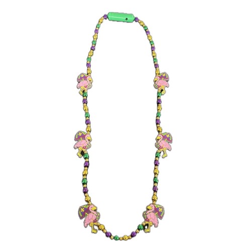 HS0519N - LED PGG RUBBER FLAMINGO NECKLACE