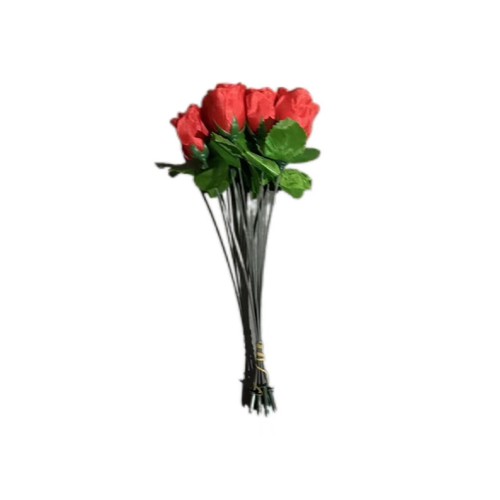 NY0059N - Red Plastic Rose