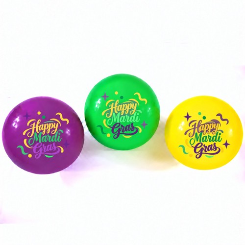 NY6191 - Mardi Gras Beach Ball