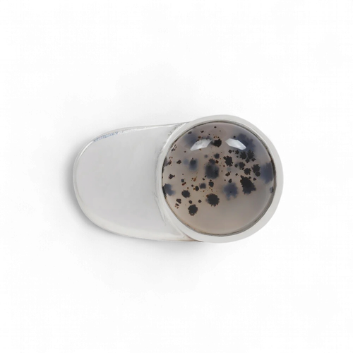 ESPOSA RING / MONTANA AGATE / SILVER