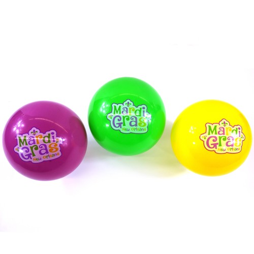 Mardi Gras 8" Beach Ball PGG(12)