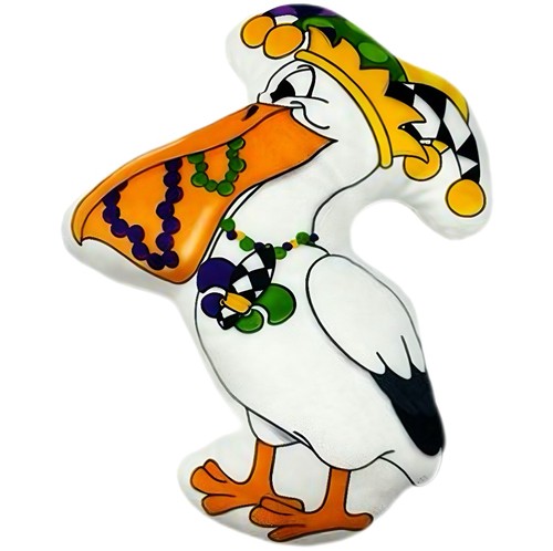 PA0181N - 10" printed Pelican Plush