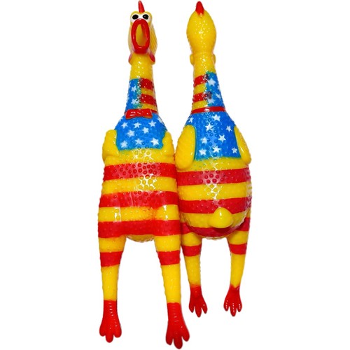 NY1589N - medium American flag Screaming Chicken