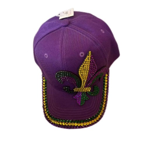 NY1890N - Purple Hat w/ PGG Rhinestone FDL