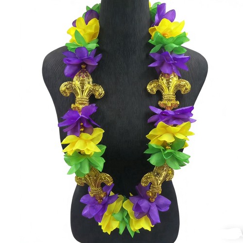 HS0845N - 4W FDL PGG  Flower Necklace