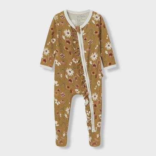 Wildflower Ruffle Footed Romper