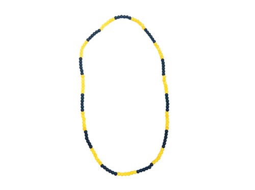 HS0365N - 28"x 6mm Glass Beads Black/Gold