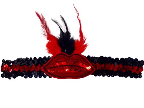NY0521N - Lip Sequin Headband