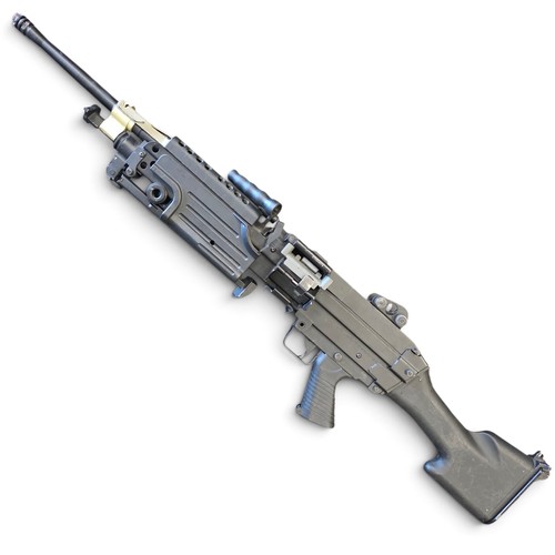 Used Cybergun x FN M249 MINIMI SAW Machine Gun w/ Metal Receiver - A&K (Model: MK II / Black) | Pre-Owned