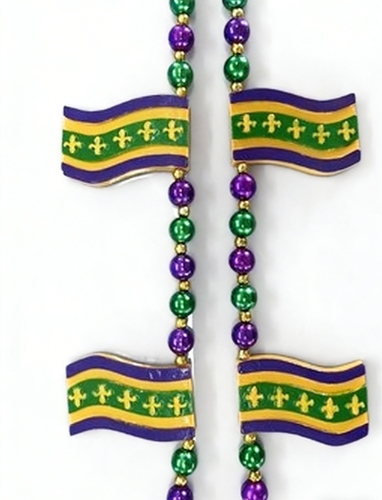 HS0643N - 4W Mardi Gras Flag