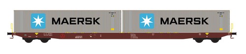 Hobbytrain H23101 - N | Containerwagon SGGNSS'80 METRANS