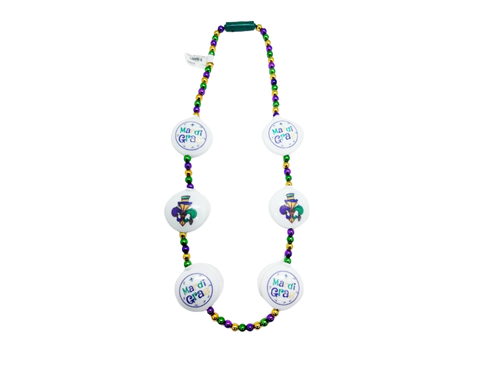 HS0327N - Light Up 2.5“ Medallion Neckalce pgg