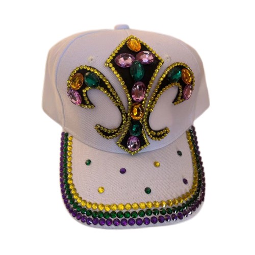 NY1893N - PGG FDL Rhinestone White Hat