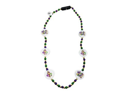 HS0323N - Led 6 Lights Mardi Gras Necklace PGG