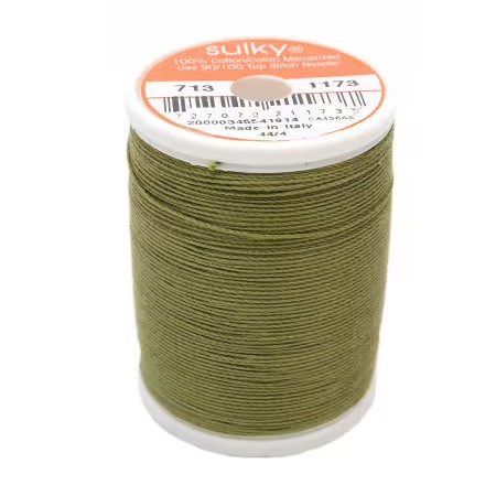 Cotton Thread 2-Ply 12wt 330 Yards Army Green