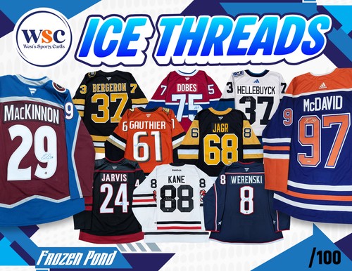 Break #5277 | WSC ICE THREADS JERSEY MYSTERY BOX /100 | TEAM RANDOM... TRIPLE UP McDAVID JAGR MACKINNON GAUTHIER MISA+