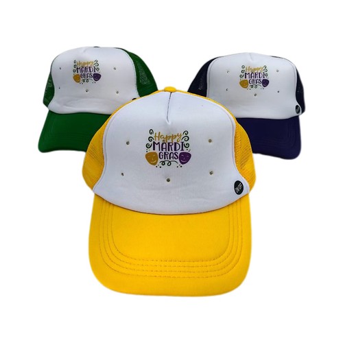 NY1873N - PGG Mardi Gras LED Trucker Hat