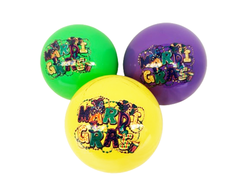 6" Mardi Gras Beach Ball [40pc]