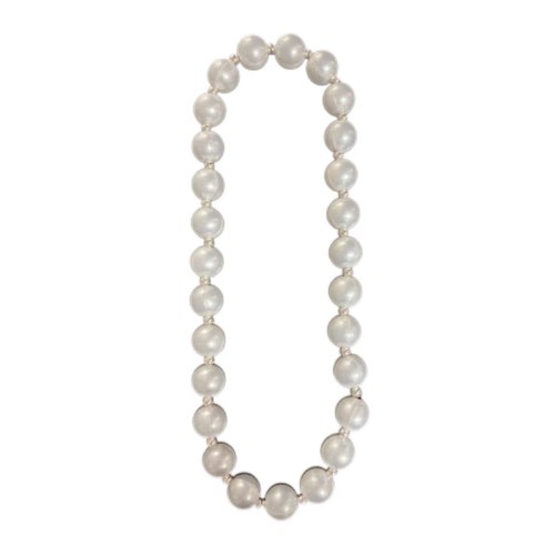 HS0484N - 42.5" Pearl White 3cm Beads